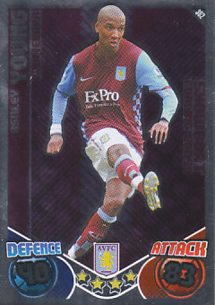 Ashley Young Aston Villa 2010/11 Topps Match Attax Showboat #362